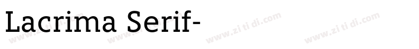 Lacrima Serif字体转换